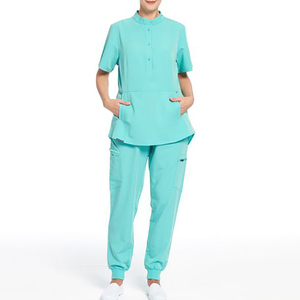 Best Quality Doctors and <b>Nurses</b> Scrub Nursing Uniform Sets Factory Direct Sale Plus Size Soft Fabric Made Women Nursing Scrubs - Product Image 4