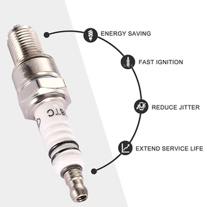 Bujía de Competición de Triple Electrodo A7TC D8TC para Motocicletas GY6 CG 50 70 110 125 150CC, <span class=keywords><strong>ATV</strong></span>, Scooter, Moto de Cross, Go Kart - Product Image 4