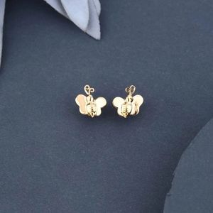 Bee Butterfly <b>Stud</b> <b>Earrings</b> Cute Nature Inspired Design Fashion Jewelry Stylish Daily Wear Accessory for Women <b>Girls</b> Gift - Product Image 2