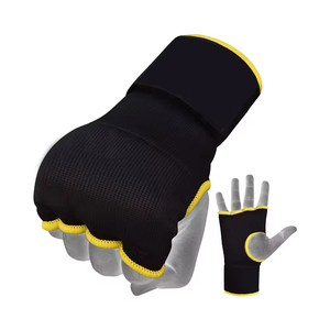 Guantes de Boxeo de Gel de Cuero Personalizados con Correa de Muñeca Ajustable y Absorción de Humedad para Entrenamiento Deportivo - Product Image 3