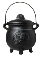 Encens granulaire au pentacle en fonte de 3 pouces, charbon de bois écologique 100% naturel, style moderne et antique, aromatique