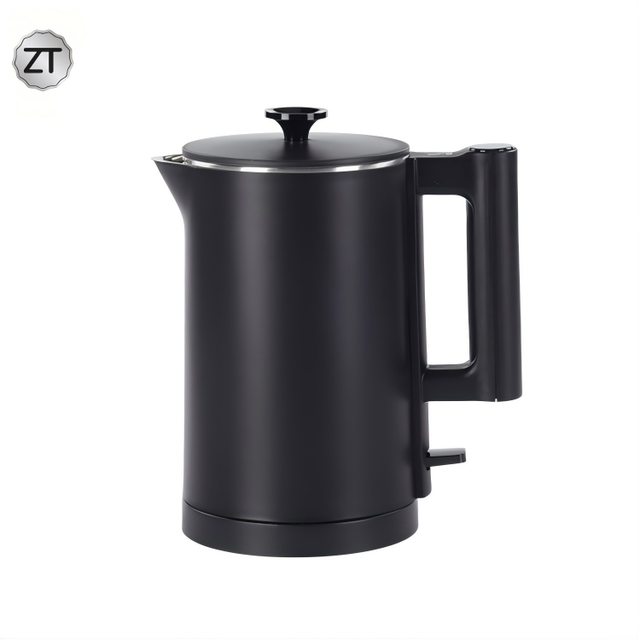 1.7L Double Wall Electric Kettle New Quality Stainless Steel Tea Pot Water Boiler Cordless for Household Use Colored