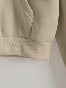 Qualité personnalisée 2025 haut court à capuche pour femmes haute qualité personnalisé femmes haut court ensembles couleur unie haut court femmes - Product Image 2