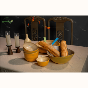 Customizable Lightweight Bamboo Tableware Handmade Eco-Friendly Disposable Bowl Salad OEM Dining <b>Supply</b> for Parties - Product Image 6