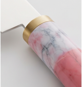 Modern Stainless Steel <b>Cheese</b> <b>Knife</b> <b>Set</b> With Resin Handles Handcrafted And Gold Accents For Dining Use And Tabletop Use - Product Image 2