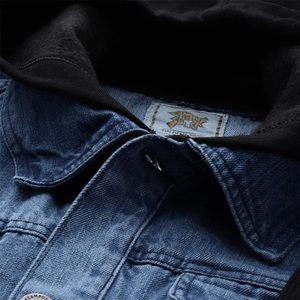 OEM <b>Mens</b> Denim Jean <b>Jacket</b> Casual Outwear Fall <b>Jacket</b> Denim Button up Coat Oversize Denim <b>Jacket</b> for <b>Men</b> acidwash fashion casual - Product Image 5