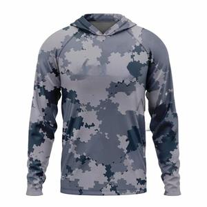 Sudadera con Capucha de Manga Larga para Hombre, Estampado de Camuflaje, Secado Rápido, UPF 50, Camisa de Pesca de Poliéster, Estilo Pullover, Talla Adulto - Product Image 4