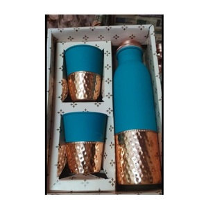 Bouteille d'eau élégante en cuivre avec manchon de protection en caoutchouc, conçue pour la maison, le bureau, la salle de sport et les voyages quotidiens - Product Image 4