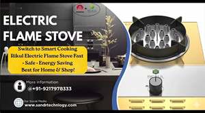 Rickul Plasma electric cooking <b>stove</b> Safe flame technology burner Single burner portable <b>stove</b> - Product Image 2