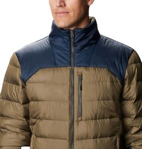 Parka de invierno personalizada 2026 para hombre, chaqueta cortavientos acolchada impermeable con cuello levantado, logotipo frontal con relleno de poliéster - Product Image 3