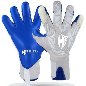 Gants de gardien de but personnalisés, paume avant en latex allemand, dos en silicone injecté, coupe hybride, sangle amovible, design personnalisé - Product Image 2