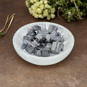 ชามซีลีไนท์ธรรมชาติขนาด8 "สำหรับตกแต่งบ้านงานฝีมือคริสตัลบำบัดด้วยการชาร์จไฟด้วยการทำสมาธิจำนวนมาก - Product Image 3