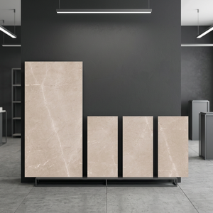 Carreaux de sol et de mur en porcelaine polie effet marbre gris Pulpi 800x1600 mm, design grand format premium - Product Image 4