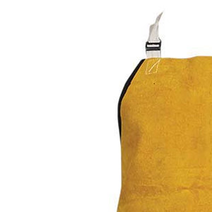 Tablier de soudeur antistatique en cuir de vachette orange résistant à la chaleur sans capuche pour hommes et femmes - Product Image 3