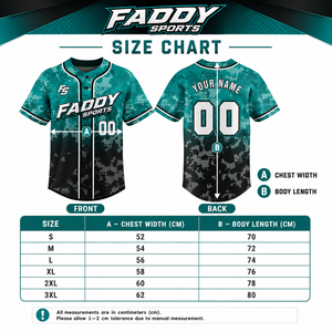 Maillot de baseball personnalisé sublimé, camouflage turquoise, entièrement boutonné, uniforme sportif pour homme, respirant, vêtements d'équipe, maillot de baseball de haute qualité - Product Image 6