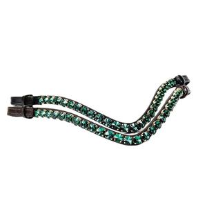 Bandeau de tête en cuir pour cheval, orné de cristaux Swarovski, vente en gros, fabricant, taille personnalisable, produit très demandé - Product Image 2