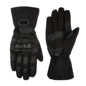 Gants de moto en cuir personnalisés avec logo de marque privée - Doigts entiers, respirants, antidérapants, pour usage extérieur - Product Image 1