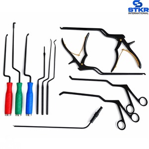 Ensemble d'instruments lombaires MIS de base pour chirurgie de la colonne vertébrale, couleur titane noir, manuel, certifié CE Classe I, 12 pièces, outils de chirurgie de la colonne vertébrale - Product Image 4