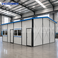 VICDOWEX Maison préfabriquée contemporaine personnalisée de type K en panneaux sandwich d'acier pour construction modulaire, camp, bureau ou logement de travailleurs