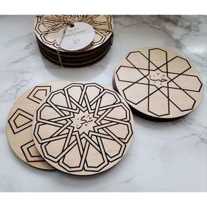 Posavasos Promocional de Madera para Tazas de Café, Accesorios para Mesa - Product Image 1