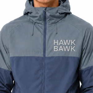 <b>Men</b>’s Color Block Windbreaker Hooded <b>Jacket</b> And Shorts Set <b>Lightweight</b> Hooded Long Sleeves Casual Spring Outerwear For <b>Men</b> - Product Image 4