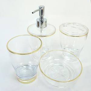 [Holar] Taiwan Made 20oz Unbreakable Stylish Clear Large Lotion Dispenser <b>Bottle</b> for Bathroom Hotel - Product Image 5