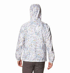 Veste zippée à imprimé floral pour homme, respirante, légère, décontractée pour l'été, en polyester avec bordure jaune - Product Image 5
