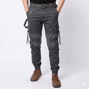 Pantalon cargo décontracté pour homme au design élégant, léger, infroissable, confortable, respirant, en tissu Oxford, écologique, séchage rapide - Product Image 1