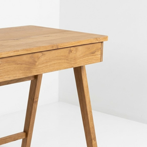 Indonesian Teak Desk Manufacturer OEM ODM Custom Timber Writing <b>Table</b> with Drawers for Wholesale Importers Private Label Brands - Product Image 6