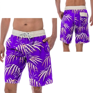 Men's Eco-Friendly Solid Print <b>Shorts</b> Mid Waist Drawstring Quick Dry Breathable Casual <b>Swimwear</b> <b>with</b> Pockets 100% Polyester - Product Image 6