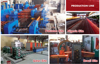 Petite ligne de production automatique continue de barres d'armature en acier de 10mm machine de laminoir à chaud de barre plate en acier machine de fabrication d'acier de barres d'armature