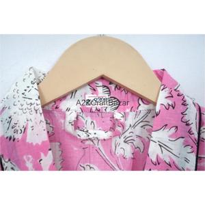 Kimono 100% coton pur, peignoir pour femmes, vêtements de nuit ouverts sur le devant, robe de plage avec ceinture à nouer - Product Image 5