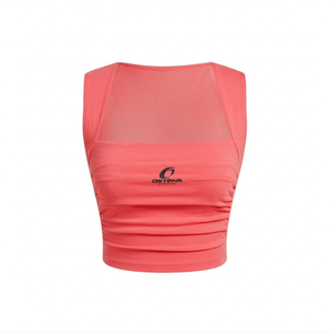 Camiseta sin mangas transpirable de punto para mujer, colección de verano, precio económico, ropa deportiva. - Product Image 4