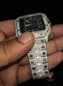 Reloj de Lujo para Hombre con Joyería de Moda, Reloj de Moissanita, Reloj de Diamantes de Moissanita para Hombre - Product Image 6