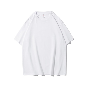 Men's Red Cotton Short Sleeve T-Shirt O-Neck Regular Fit Casual Solid Color Jersey Knitted Blank Design - Product Image 3
