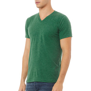 T-shirts noirs personnalisés pour hommes, manches courtes, col rond, 100 % coton peigné, logo brodé sur le devant, sérigraphie, formel - Product Image 1