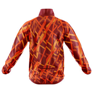 Survêtement personnalisé zippé en nylon pour homme, veste de sport sublimée, coupe-vent pour la course, l'entraînement et la gym - Product Image 2