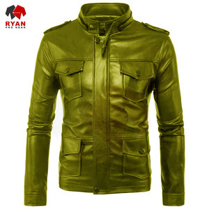 Veste en cuir pour homme, cuir véritable, couleur unie, matériau durable, fabrication OEM ODM disponible - Product Image 6
