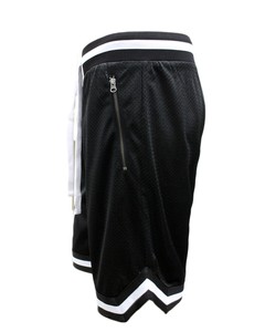 Pantalones Cortos de Baloncesto Personalizados por Sublimación, Ligeros, Transpirables, de Poliéster, con Malla, Negros, al por Mayor para Hombre - Product Image 6