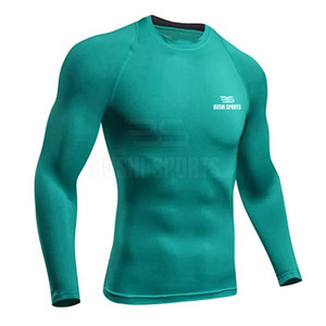 เสื้อคอมเพรสชั่นผู้ชายแบบแห้งเร็วแขนยาว สกรีนโลโก้ของคุณเองได้ - Product Image 4