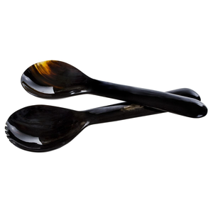 Cuchara de Sopa de Cuerno de Buey Estilo Vintage, Ecológica, con Acabado Espejo, para Comida Fina, Cuchara Natural - Product Image 3