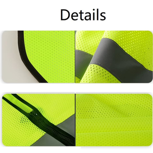 Chaleco de Seguridad de Alta Visibilidad ANSI Clase 2 de ZOHSUB POWER INDUSTRY, con Luz LED Intermitente, Impermeable, Ligero, con Logotipo Personalizado para el Trabajo - Product Image 3