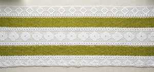 Tissu en filet à rayures olive, dentelle en filet, 58 pouces, poids moyen, 70% coton, 30% polyester, vêtements, décoration intérieure - Product Image 4