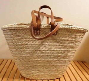 Set of 10 Baskets Double Leather Handles - 2 Sizes to choose from - Wholesaler Shopping <b>Bags</b> <b>Beach</b> Market Shopping - Product Image 3