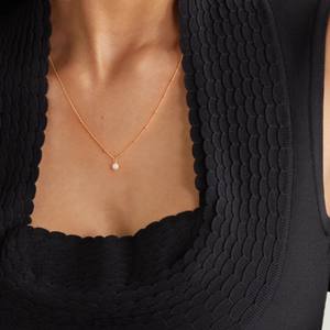 Collar Versátil de Perlas de Agua Dulce Chapado en Oro de 14K, Diseño de Clavícula de Lujo Ligero, Accesorio Elegante y Sencillo Famoso en Internet - Product Image 2