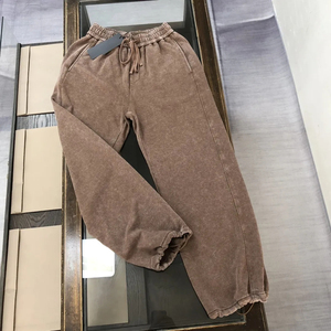 Best Quality French Terry Cotton Vintage Wash <b>Sweatpants</b> Men Unisex Sweat Pants Stacked Acid Wash <b>Sweatpants</b> <b>Wholesale</b> Pants - Product Image 1