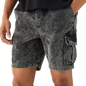 Shorts de sport vintage personnalisés en coton délavé à l'acide pour hommes avec taille élastique - Fournisseur en gros de shorts d'entraînement - Product Image 4