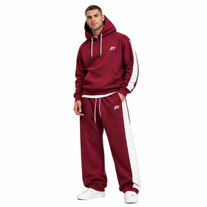 Luxury Oversized Unisex Hoodies Jogger Sets Custom Logo Casual Street Wear <b>Tracksuit</b> OEM Sweatshirts Winter 100% Cotton - Product Image 1