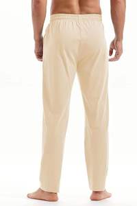 New Style Men's Canvas <b>Trousers</b> Breathable <b>Waterproof</b> 100% Cotton Casual Wear Customized Logo Mid Waist Straight Pattern Price - Product Image 2