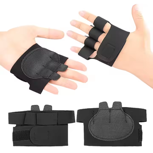 Men & Women's <b>Weight</b> Lifting Gym Workout <b>Gloves</b> with Stabilizer Partial <b>Glove</b> Protection & Extra Grip - Product Image 3